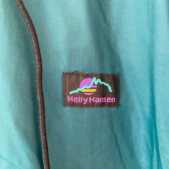 HELLY HANSEN VTG 90s Y2K Packable Nylon Full Zip Windbreaker Mens Small - Picture 3 of 9
